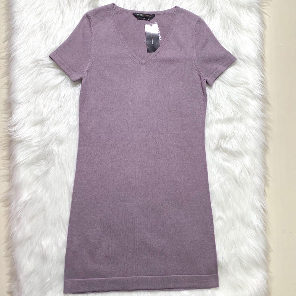 SOLD-BCBGMaxAzria Cashmere Silk Blend Tunic Dress - Picture 3 of 8